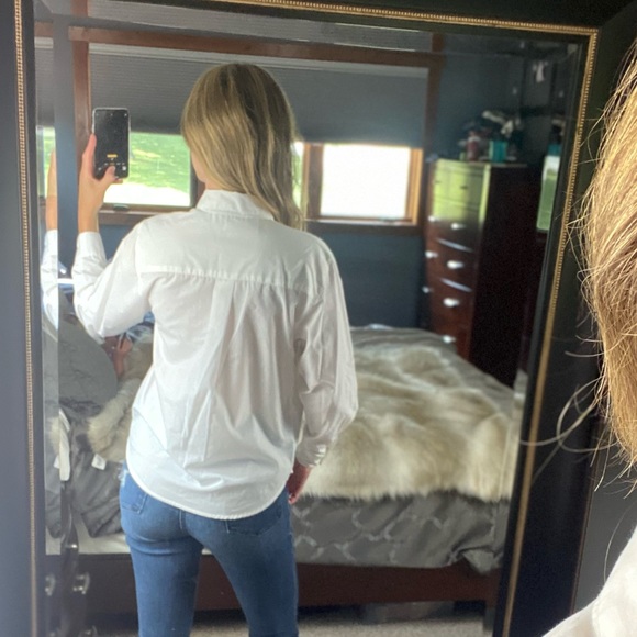 Christmas Button-Down Long Sleeve Blouse, 10 - Picture 5 of 12